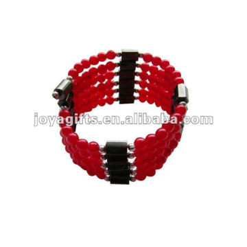 Magnetische rote Plastikperlenverpackung Armbänder u. Halskette 36 &quot;